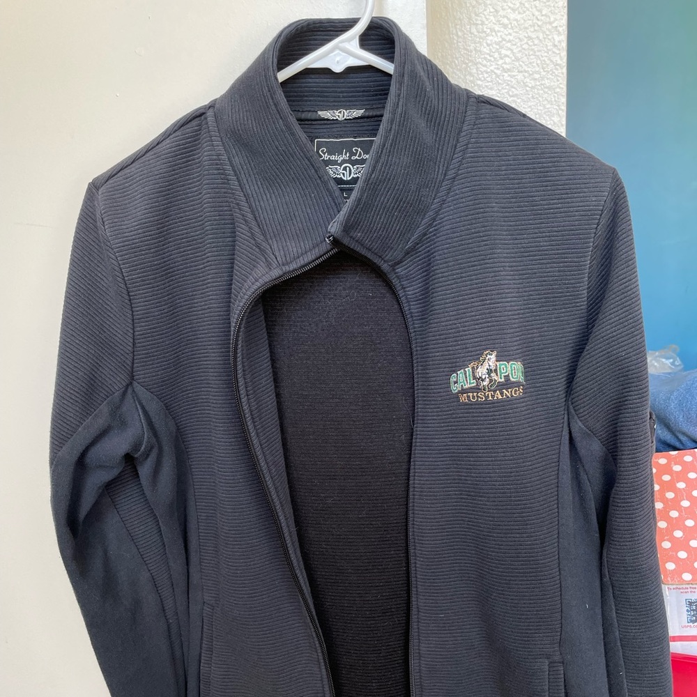 Cal Poly embroidered Straight Down full zip jacket